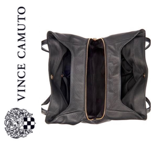 SOLD ‼️Vince Camuto genuine leather Ike tote black - Picture 4 of 5